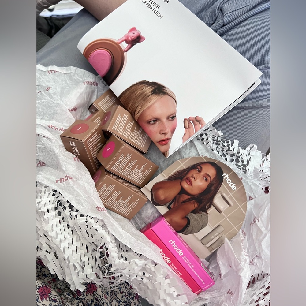 SOLD! Rhode skin blush & lip treatment set